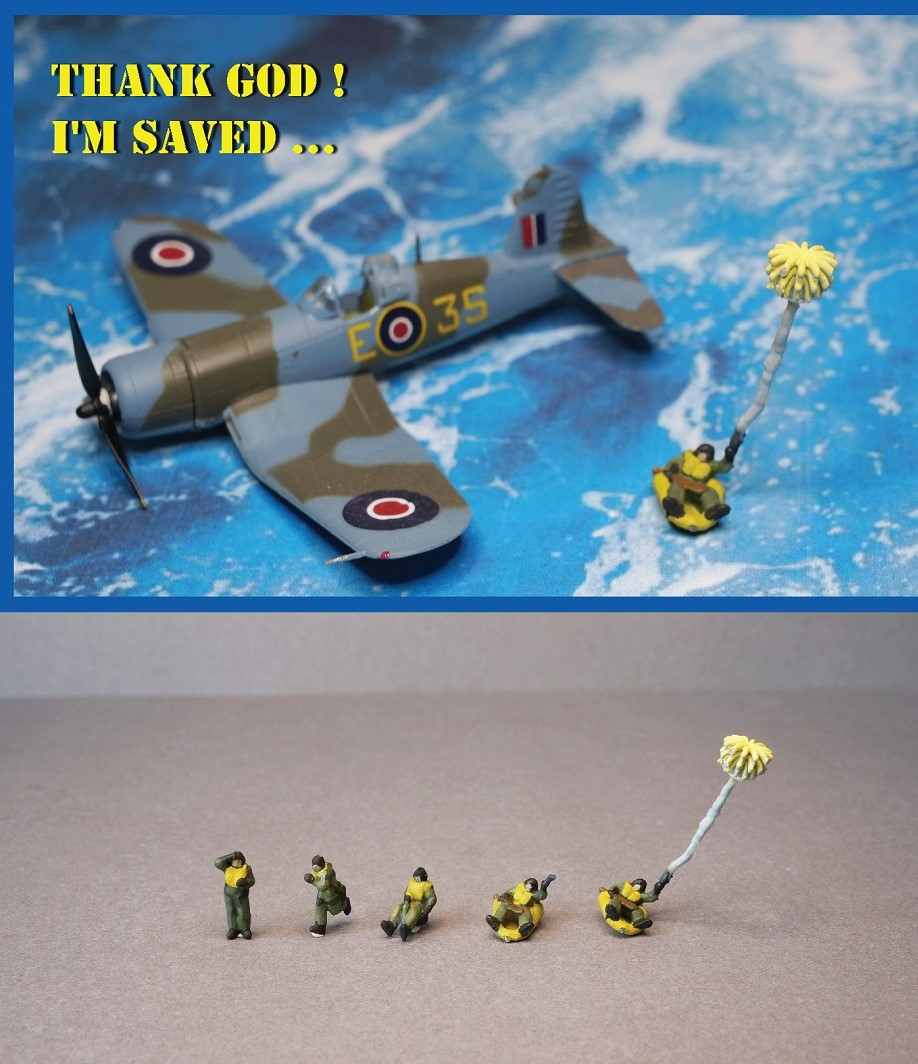 WWII Allies Pilots set (5 figures)